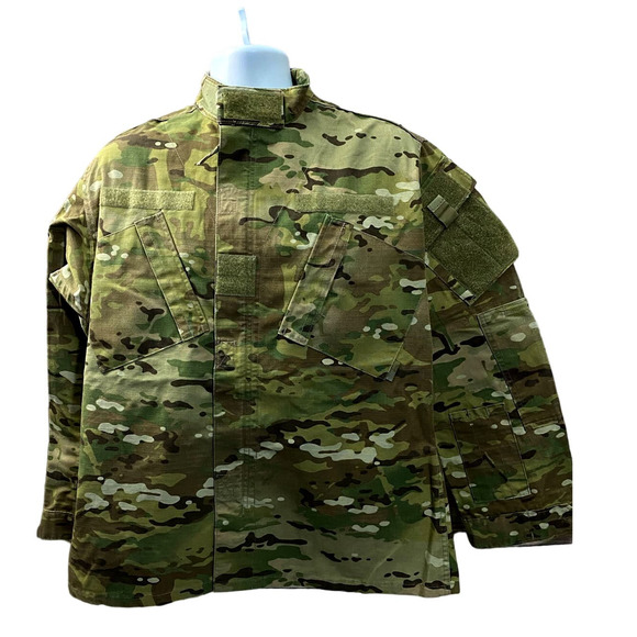 Men's PROPPER Military Coat Jacket, Green Pockets Size M/R Long Sleeve, NWOT - Picture 1 of 11